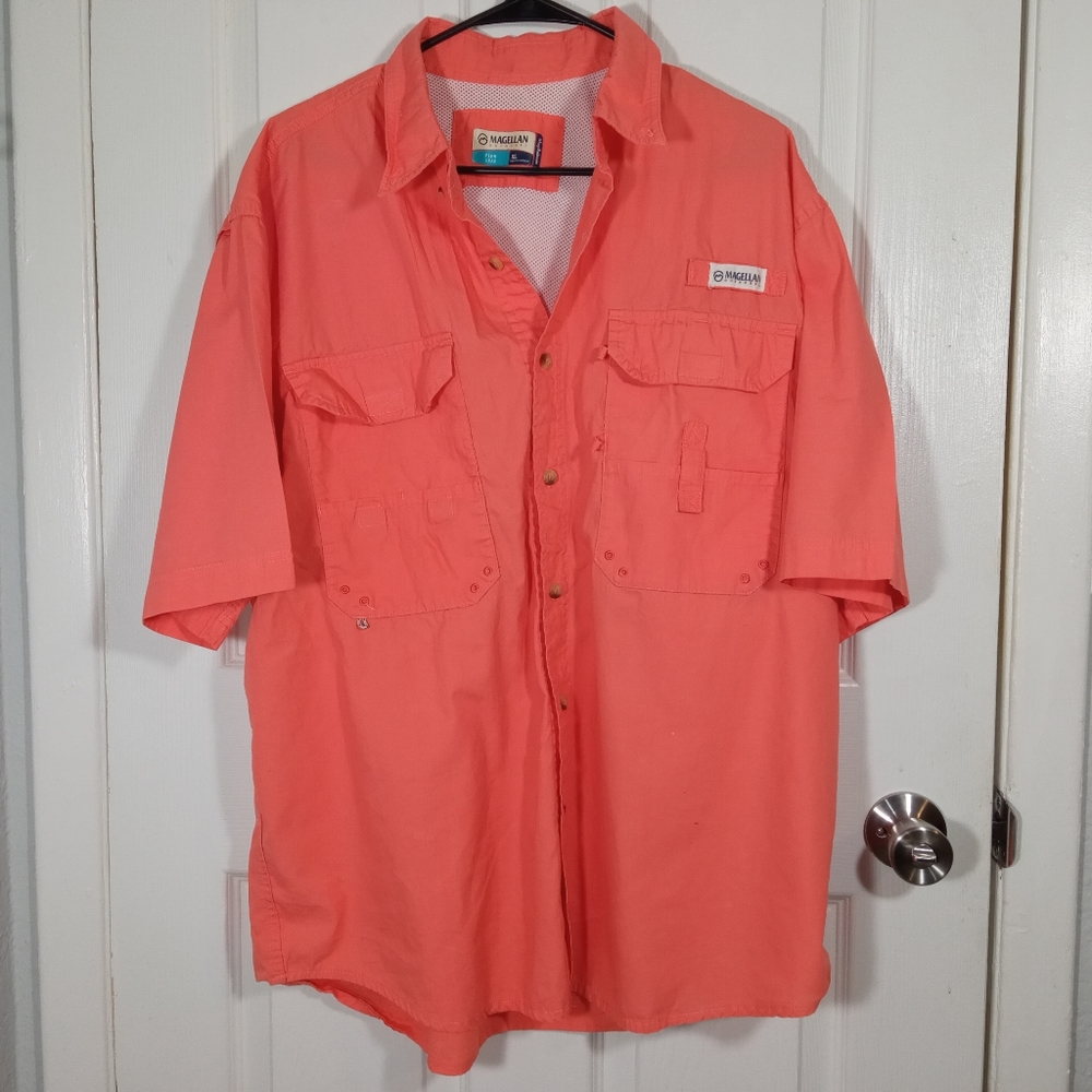 Magellan Men's Relaxed Fit Moisture Wicking Shirt